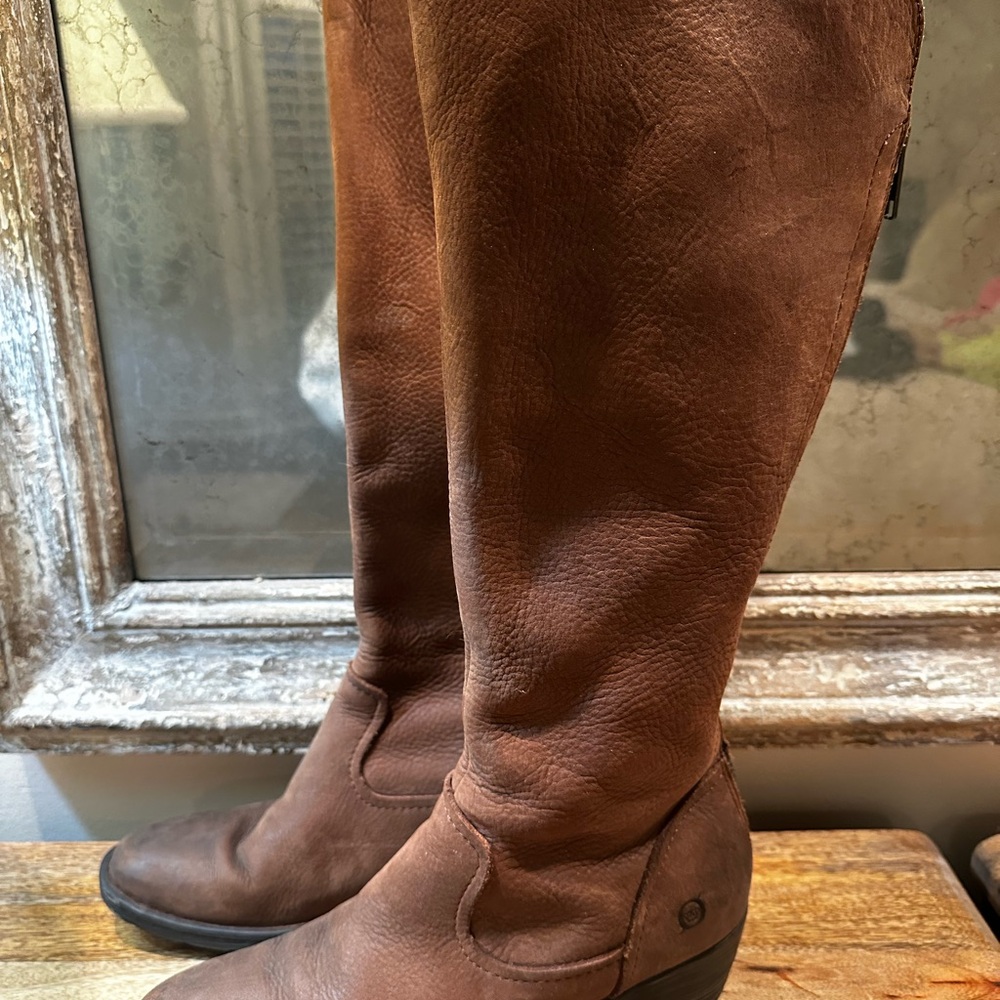 Born Brown Heeled Boots